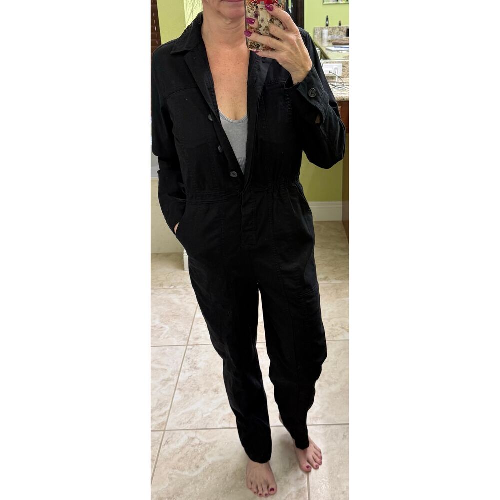 Universal Thread Button-Front Coveralls Romper Ju… - image 7